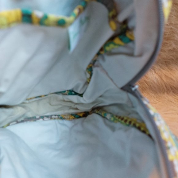 Vera Bradley Green Yellow Flora Insulated Lunch Bag - Picture 2 of 7